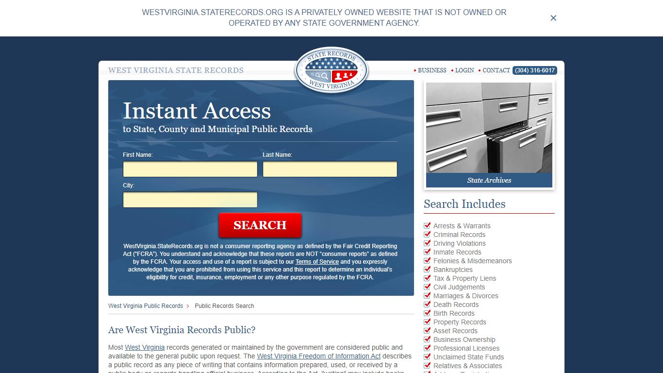 West Virginia Public Records | StateRecords.org