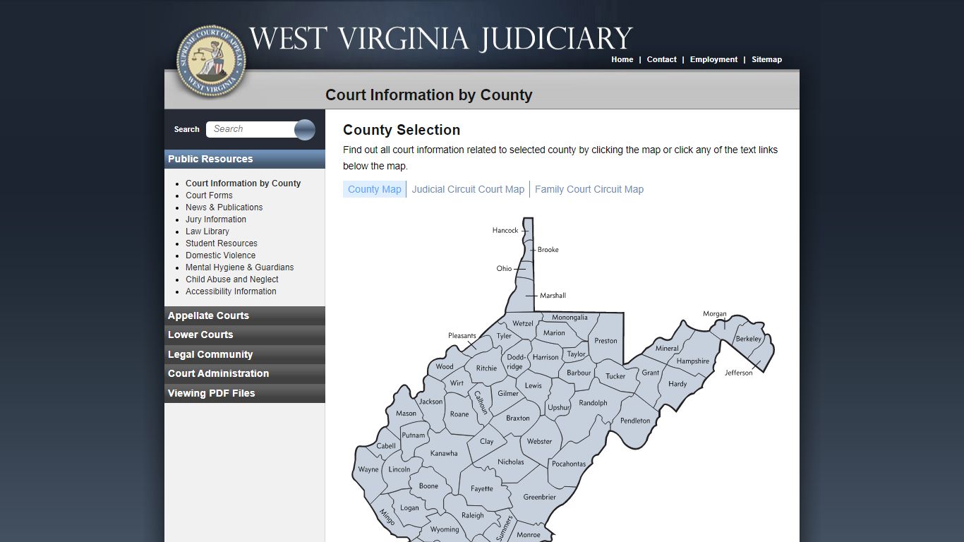 Court Information by County - West Virginia Judiciary