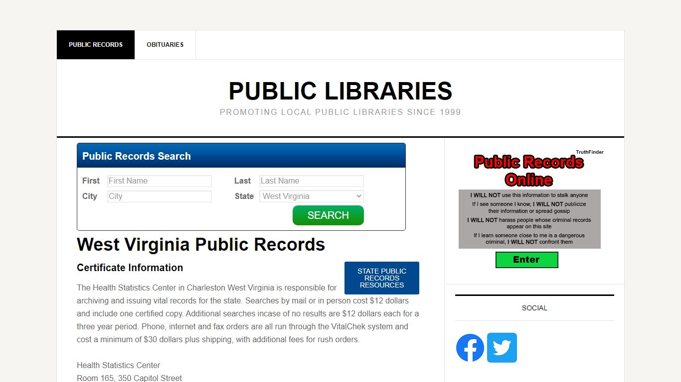 West Virginia Public Records